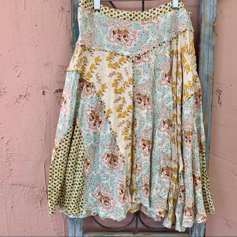 Lux Urban Outfitters Multi Floral Patterned Skirt